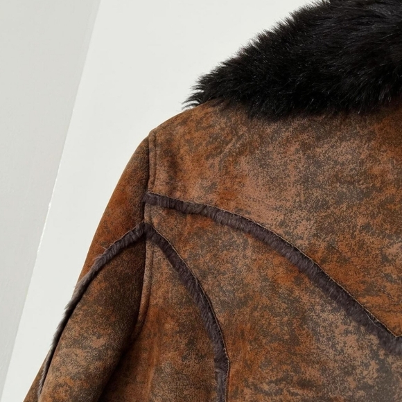 Faux Fur Suede Vintage Penny Lane coat - Picture 6 of 6